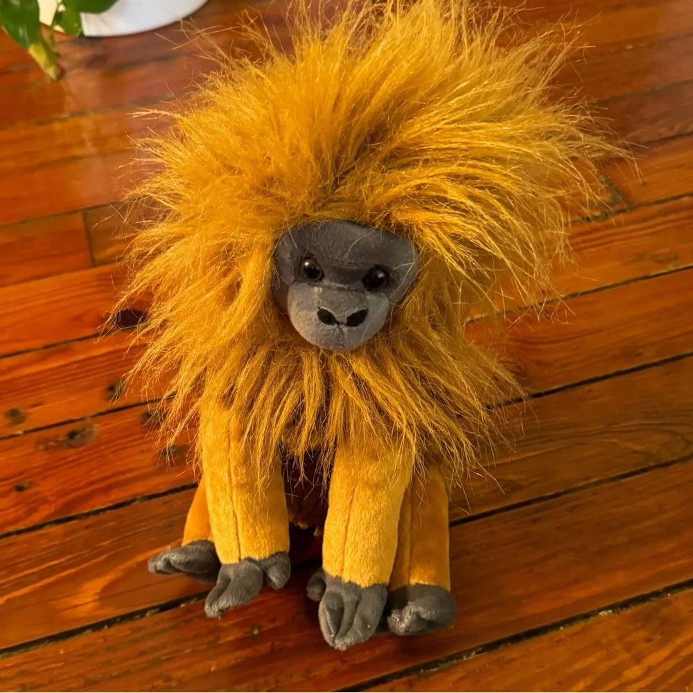 Wild Republic Cuddlekins Golden Lion Tamarin Monkey Plush Toy 12